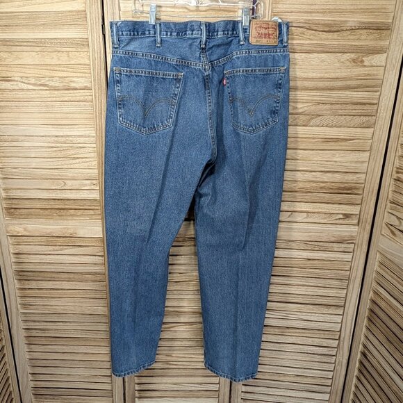 Levi's 550 Classic Blue Denim Jeans Size 42 x 32 - Picture 9 of 12